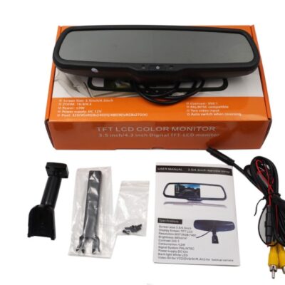 4.3 inch monitor with auto-dimming rearview mirror