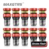 10x Flash Strobe W5W T10 LED Canbus Light Bulbs Car Parking Wedge Clearance Lights White Red Yellow Ice Blue LENS No Error 12V