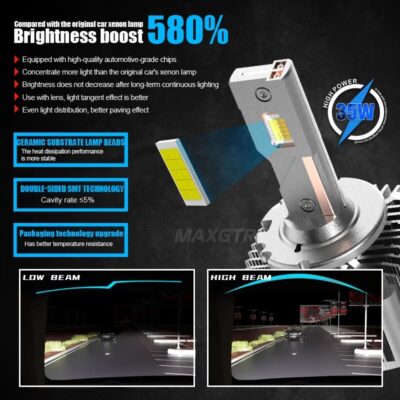 2X LED 24000Lm D1S D1R D2S D2R D3S D3R D4S D8S D5S 35W/55W Bulb 6000K Car HID Xenons Light Lamp Headlight for BMW Mercedes Audi