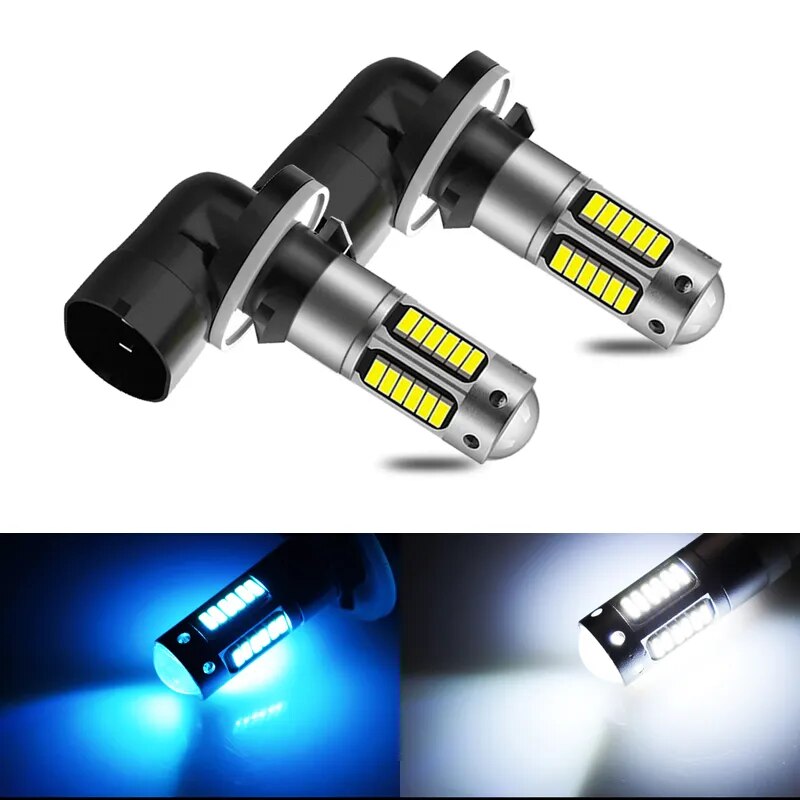 2x-881-H27-H27W-2-Led-Bulb-Super-Bright-Auto-Fog-Lamp-Day-Running-Light-Auto