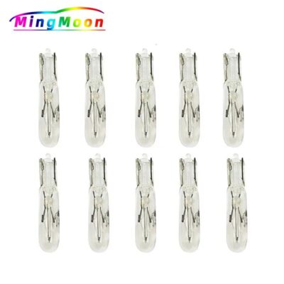 500pcs White W2W T5 12v 1.2w Car Halogen Lamp Instrument Lights Dashboard Bulb Auto Interior Light Car Styling