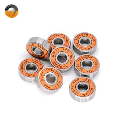 8Pcs Orange Sealed 608RS ILQ-11 8x22x9mm Bearing ABEC-9 Durable Less Friction Steel Bearings For Skateboard Inline Skates Wheels