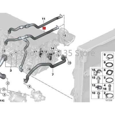 CAR hose heat exchanger engine oil cold heat exchanger hose bm wF02 F01 F10 F18 F11 hose heat exchanger engine oil cold heat exc