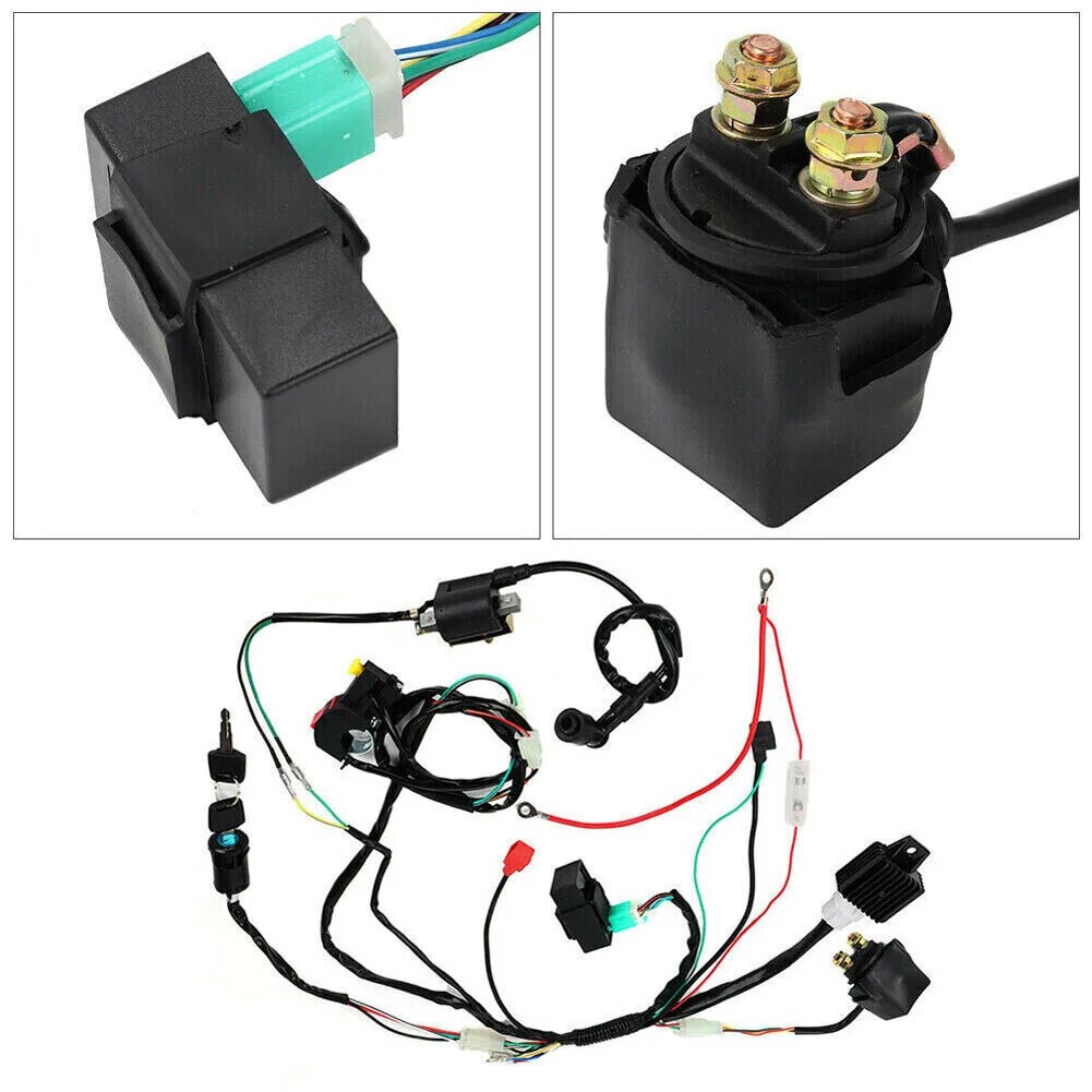 CDI-Wire-Harness-Stator-Asembly-Wiring-Fit-For-ATV-Electric-Quad-50-70-90-110CC-With-1