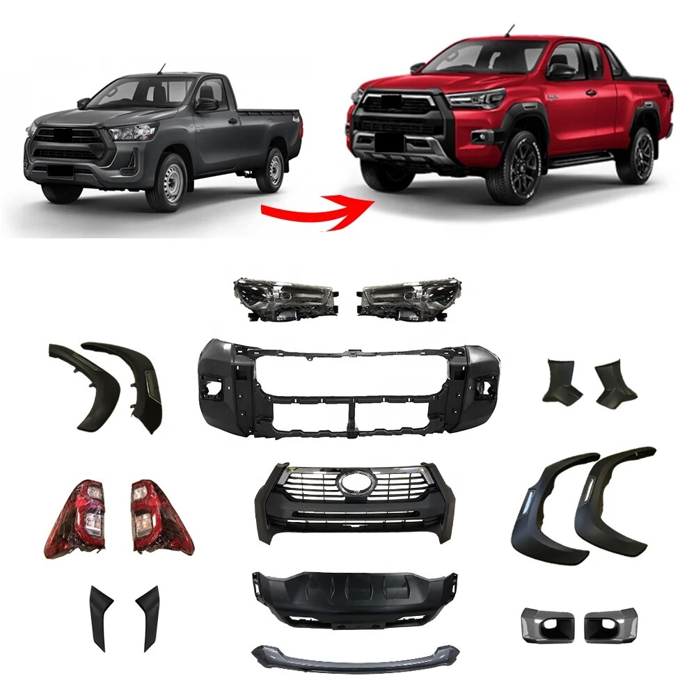 Car-Accessories-Body-Kit-For-Toyota-Fortuner-2012-2015-Upgrade-Rocco-2020-New-Body-Parts-1