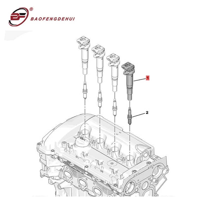 Car-Ignition-Pencil-Coil-597091-For-Citroen-C4-Picasso-For-Peugeot-1-6-THP-For-DS-2
