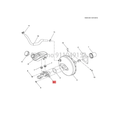 Car brake master cylinder 2018-che vro le tca dil lac brake vigorous drum vacuum booster brake booster assembly