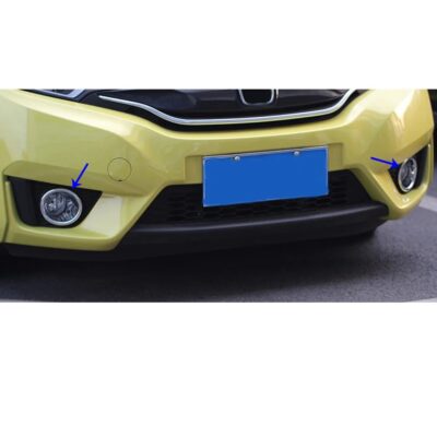 For Honda Fit jazz 2014 2015 2016 2017 car body front fog light lamp detector frame stick styling accessories cover trim parts