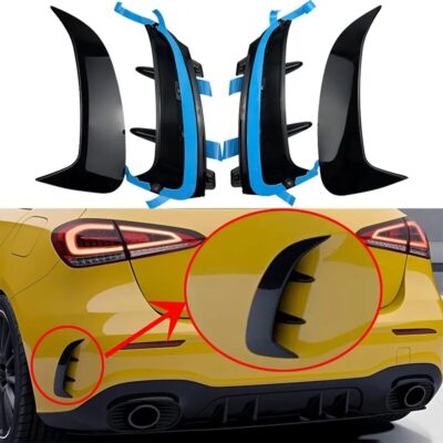 For Mercedes Benz A Class W177 Hatchback A180 A200 A220 A250 A35 2020 Rear Front Bumper Spoiler Sticker Fender Canards Fins