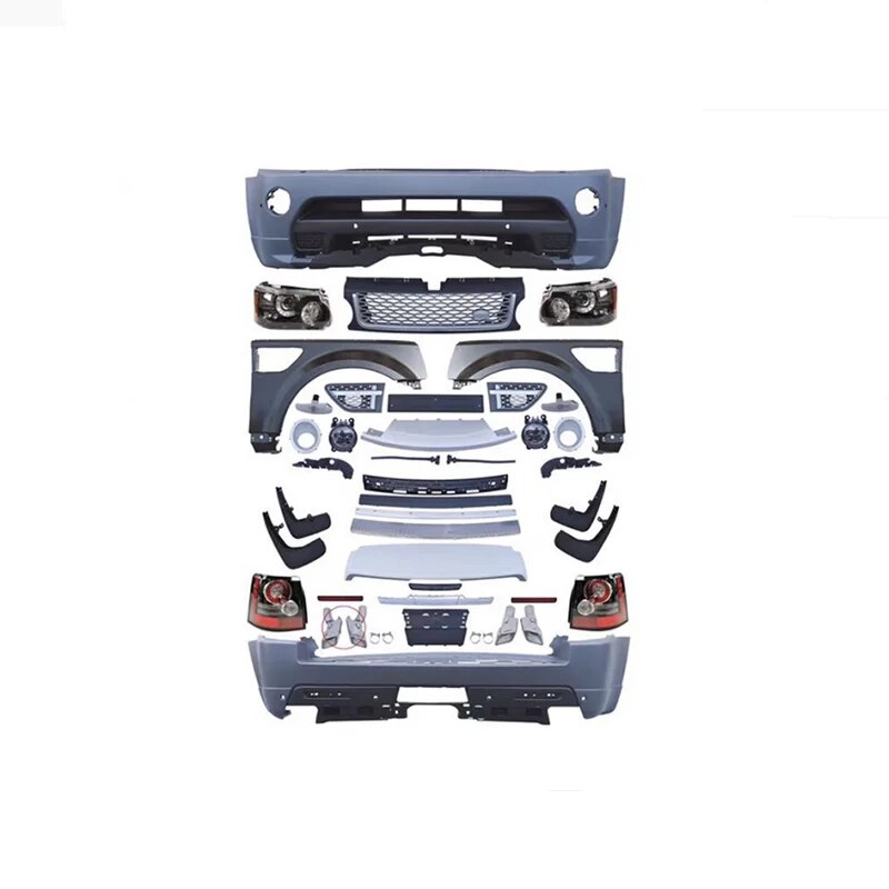 Front-Rear-Bumper-Kit-Body-Part-for-Land-Rover-Range-Rover-Sport-2002-2009-Old-Upgrade-1