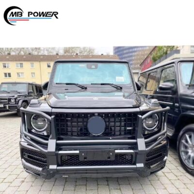 G-class W464 W463A B-Style Front Bumper Guard Bull Bar For G500 2019y~ G500 G350 Bumper Guard Body Kit Car Body Parts