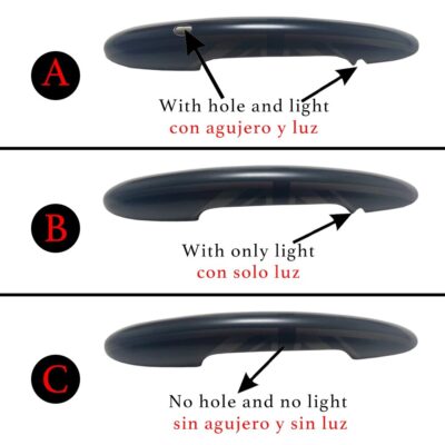 Gloss Black Door Handle Cover Sticker Trim For MINI One Cooper S JCW F56 F57 Car-Styling Exterior Parts Accessories 2PCS In Set