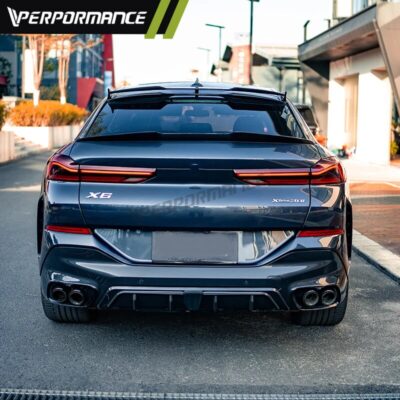 Glossy black Rear Diffuser Lips For X6 G06 Sport Style G06 Car Rear Bumper Diffuser Lip Spoilers X6 Lips 2019Y+ X3 G01 X4 X5 X6