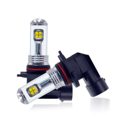 HCDLT 2PCS Universal 12V-24V Car Fog Lamp Bulb 6500K White H1 H3 H7 H8 H11 9005 9006 2525-8SMD Auto LED Driving Running Light