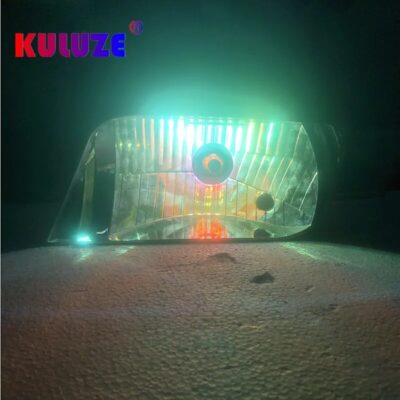 KULUZE 2 Pcs H1 H3 H4 H7 H8 H11 Rainbow Blue Headlamp HB3 HB4 9012 Car Halogen Lamp Upgrade Rain And Fog Proof Light Car Bulb