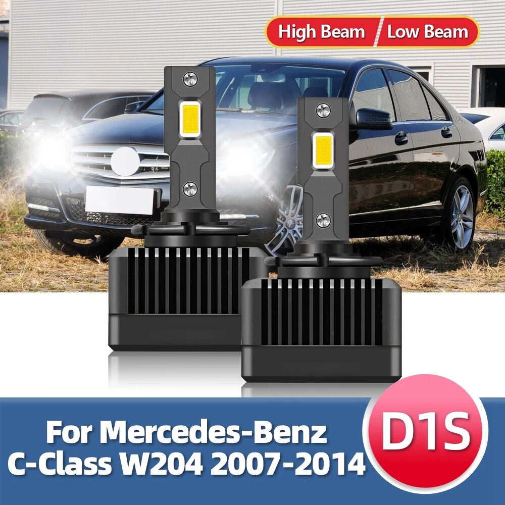 LED-Headlights-HID-Car-Bulbs-Turbo-With-30000LM-CSP-110W-Plug-Play-For-Mercedes-Benz-C