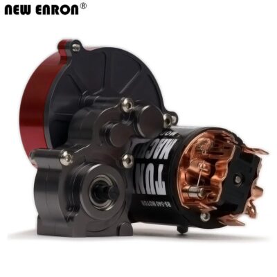 NEW ENRON Aluminium Alloy Complete Metal Transmission Gearbox & 540 Brushed Motor for RC Crawler Car 1/10 Axial AX10 SCX10 SMT10