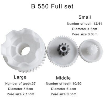New Practical Durable Complete Gearbox Complete Gearbox As Shown B 390 Full Set Car For 390 Gearbox Kids White
