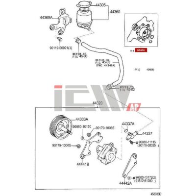 Power steering Pump repair kit gasket For Camry Picnic kluger Previa Hilux Hiace