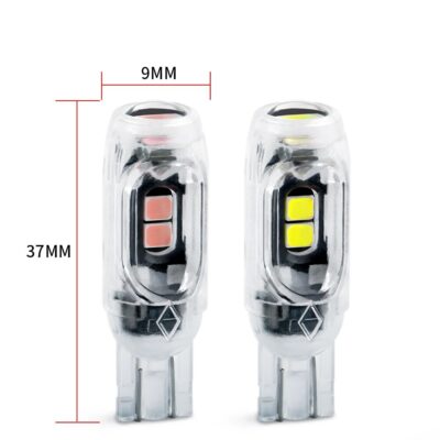 T10 W5W LED Bulbs 3030 5SMD Auto License Plate Light Instrument Lamp Wedge Light Car Parking Lights Turn Side Bulb 12V White Red