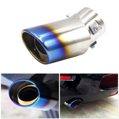 Tail Muffler Exhaust Tip Pipe Silver Car Accessories for Renault Kwid Espace Kangoo Alaskan Trezor Fluence Alpine