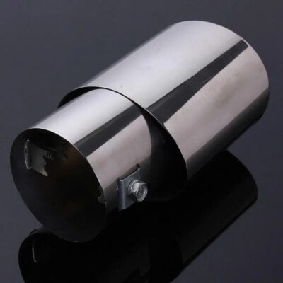 Universal Stainless Steel Car Rear Round Straight Exhaust Pipe Tail Muffler Tip