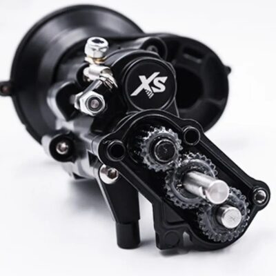 XTRA SPEED COMPLETE ASSEMBLED REVERSED TWO SPEED TRANSMISSION GEARBOX FOR AXIAL SCX10 II #XS-SCX230099BK