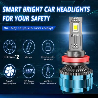 ZTZPIE 6000K HB3 HB4 9005 9006 H1 H7 H4 H11 9012 H13 9004 Bulb Canbus Led Lamp CSP 7750 Power Car Headlight Light 650W 300000LM