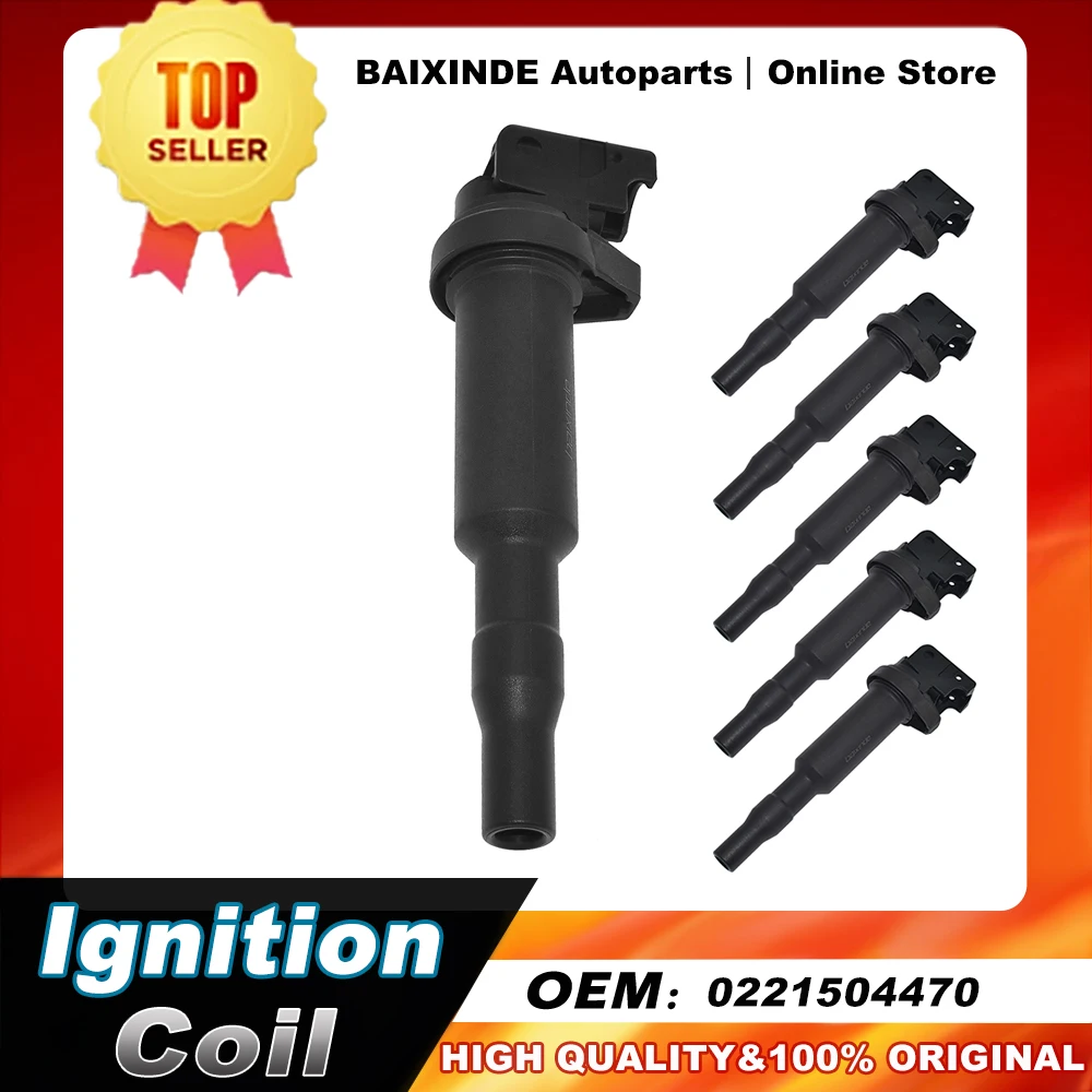1-6PCS-OEM-0221504470-Ignition-Coils-For-BMW-E81-F22-F23-E46-E90-F33-X3-E83
