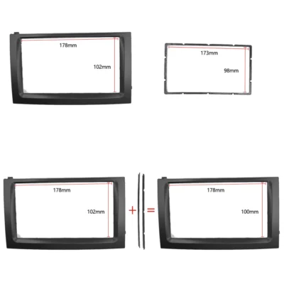 2 DIN Car Radio Fascia for SKODA Fabia 03-06 stereo facia frame panel dash mount kit adapter trim Bezel fascia