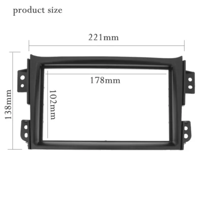 2 Din Car DVD Radio Frame For Suzuki Splash 2008-2014 Auto Stereo Fascia Mount it Trim CD 7 Inch Panel Dash Plate Cover