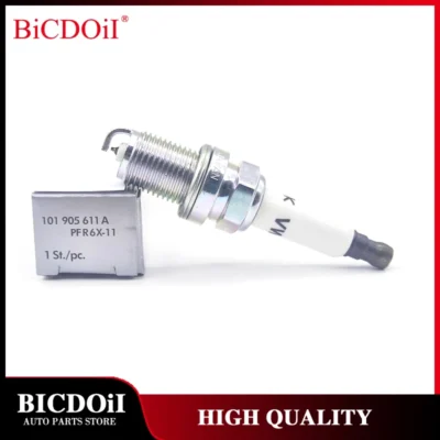 4-6Pcs 101905611A PFR6X-11 Iridium Spark Plug For Audi A4 A5 A6 A8 Q5 2.4L 2.8L 3.2L 101 905 611A 5757 14mm Ignition Candles