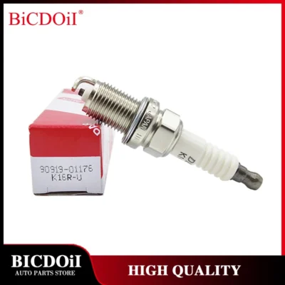 4/6Pcs 90919-01176 K16R-U Normal Spark Plug For Toyota Corolla 4Runner Yaris Vios Echo Nissan Land Cruiser 9091901176 K16RU