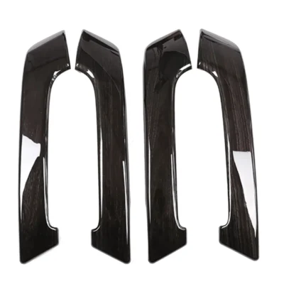 4PCS Car Interior Door Handle Trim for Toyota Land Cruiser Prado FJ150 150 2010-2018 Accessories Black Wood