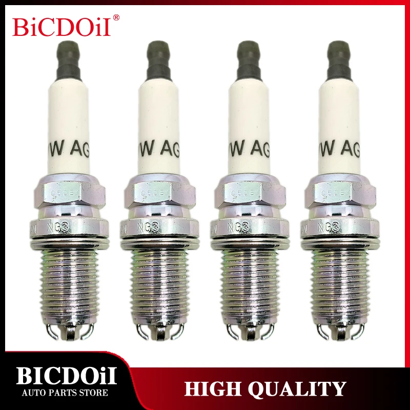 4Pcs-6Pcs-06H905604-BKR8EQUA-Spark-Plug-For-Audi-A3-A4-A5-A6-Q3-Q5-TT-R8