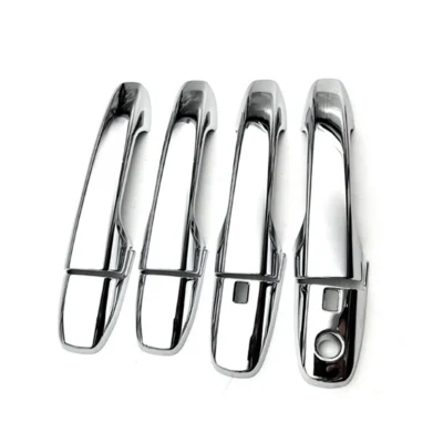 8Pcs Chrome Car Exterior Side Door Handle Frame Cover Trim for Perodua Ativa Toyota RAIZE Daihatsu ROCKY