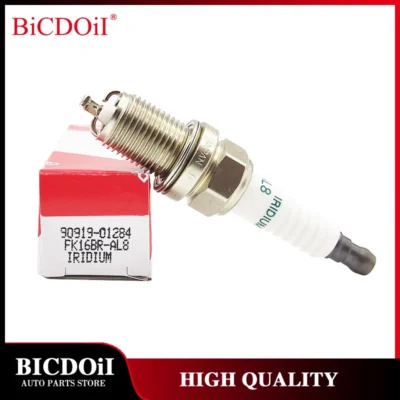 90919 01284 FK16BRAL8 Iridium Spark Plug for Toyota Yaris Aqua Sienta Prius C Vitz Fielder 9091901284 FK16BR-AL8