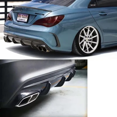 CLA AMG W117 True Carbon Fiber Rear Diffuser For Mercedes Benz CLA220