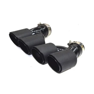 Car Accessories Exhaust Pipe For 5 Series G30 G38 525li 530 540 2018-2021 Glossy Black Silver Stainless Steel Muffler Tip Nozzle