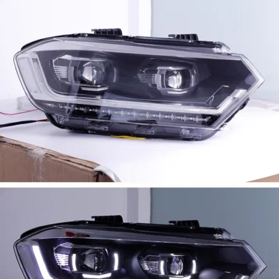 Car Accessories Headlight Assembly For Volkswagen Bora 2016-2018 Xenon Angel Eye Head Light Front Lamp Dayl Indicator Head Light