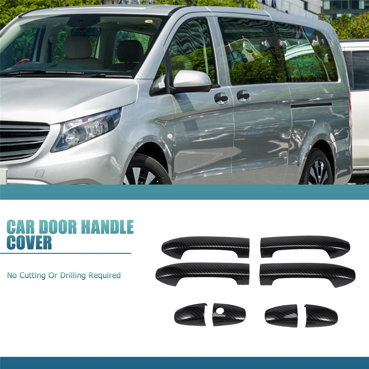 Car-Door-Handle-Cover-Styling-Stickers-for-Mercedes-Benz-Vito-W447-Metris-Valente-V-Class-2016-2