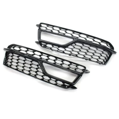 Car Front Fog Light Lamp Cover Honeycomb Grill Bumper Grille For Audi S5 A5 S-Lines Bumper 2013 2014 2015 2016 8T0807682M