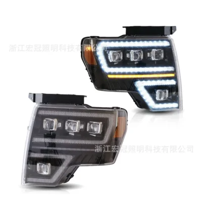 Car Headlight LED Front Lamp Daytime Running Lights For Ford F150 2009-2014