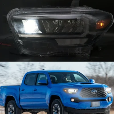 Car LED Headlights Front Lamp Lighting For Toyota Tacoma 2015-UP Dynamic Turn Signal Daytime Running Head Lights