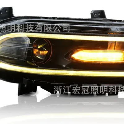 Car Led Head Lamp Turn Signal Dynamic Assembly For Dodge Charger 2015-2020 Auto Part Fog High Beam Headlight Lighting