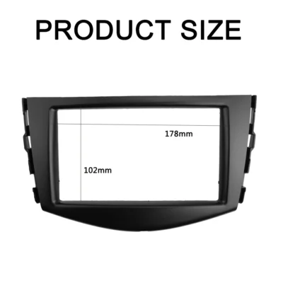 Car Radio Fascia for Toyota Rav4 2006-2012 Double 2 Din DVD Stereo Panel Dash Mounting Installation Trim Kit Face Frame Bezel