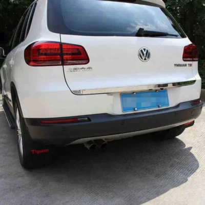 Chrome Rear Trunk Tailgate Door Cover Tail Gate Trim Molding Garnish Styling Fit For Vw Tiguan 2010- 2010 2014 2015 2016 2017