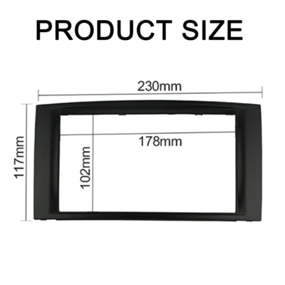 Double Din Fascia For Volkswagen VW Touareg Multivan Transporter Radio DVD Stereo Panel Dash Mount Install Trim Kit Refit Frame