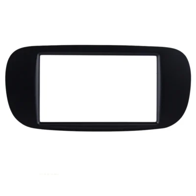 Double din 173*98/178*100/ 178*102mm Car Stereo Frame for 2011 FIAT 500 Install Dash Bezel Trim Kit Black Color