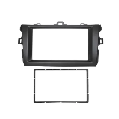 Fasia Din Ganda untuk Toyota Corolla Audio Fasia Radio GPS DVD Stereo Panel CD Dash Mount Instalasi Kit Trim Bingkai Bezel